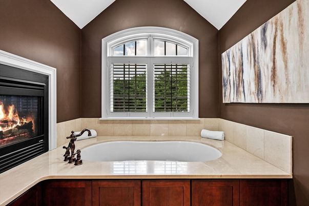 Bathroom, Fireplace, Interior