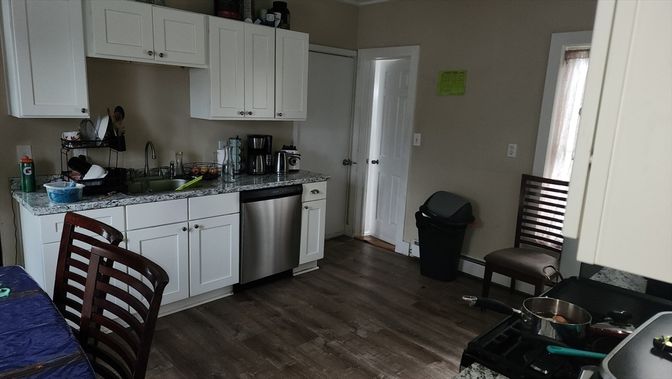Interior, Kitchen, Wood Texture Flooring