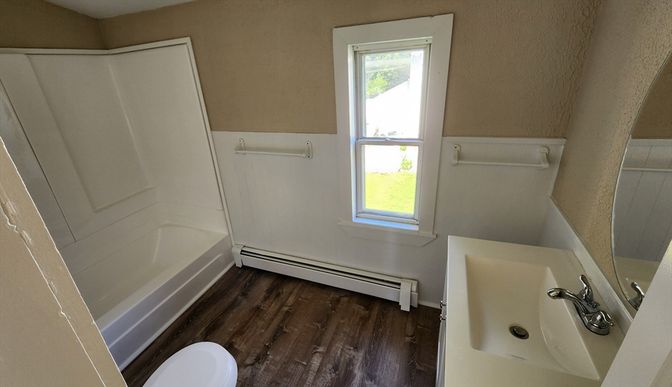 Bathroom, Interior, Wood Texture Flooring