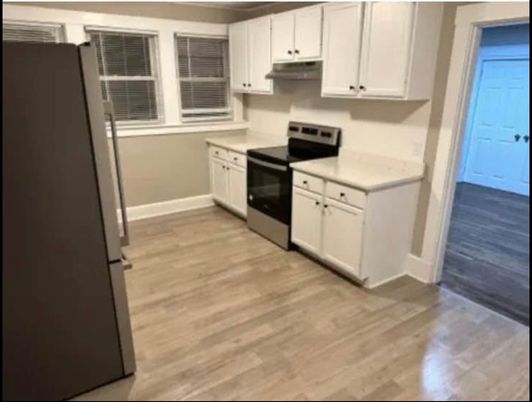 Interior, Kitchen, Wood Texture Flooring