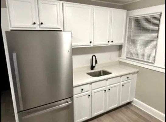 Interior, Kitchen, Wood Texture Flooring
