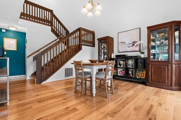 Dining room, Interior, Wood Texture Flooring