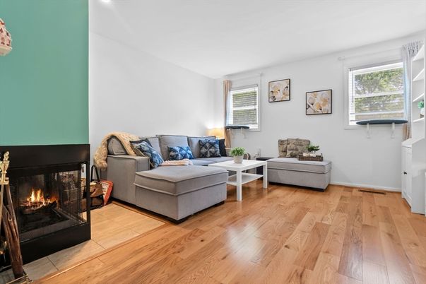 Fireplace, Interior, Living room, Wood Texture Flooring