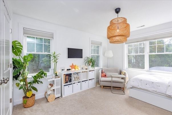 Bedroom, Interior, Pendant Lights