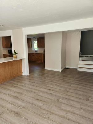 Empty room, Interior, Kitchen, Wood Texture Flooring
