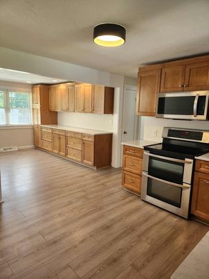Interior, Kitchen, Wood Texture Flooring