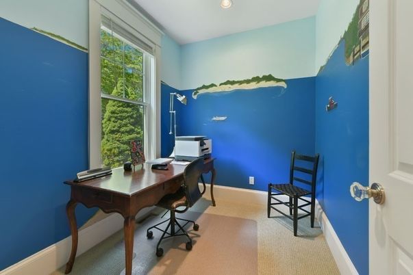 Home Office, Interior, Recessed Lighting