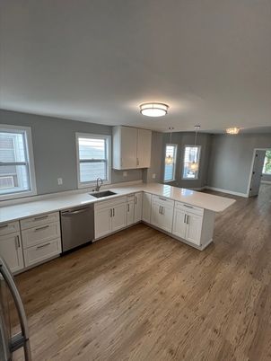 Interior, Kitchen, Wood Texture Flooring