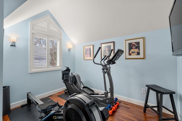Fitness Equipment, Interior, Wood Texture Flooring