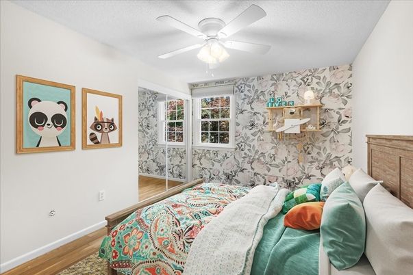 Bedroom, Interior, Wood Texture Flooring