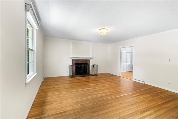 Empty room, Fireplace, Interior, Wood Texture Flooring