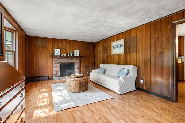 Fireplace, Interior, Wood Texture Flooring, Wooden Walls