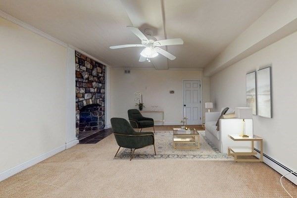 Fireplace, Interior, Living room, Stone Walls