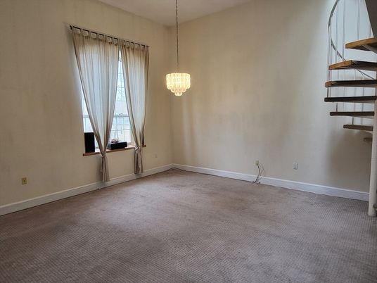 Chandelier, Empty room, Interior