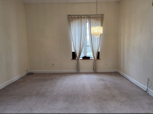 Chandelier, Empty room, Interior