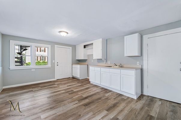Empty room, Interior, Kitchen, Wood Texture Flooring