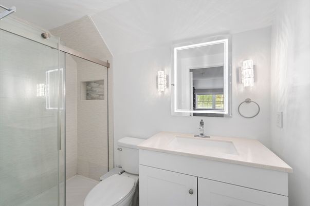 Bathroom, Glass Shower, Interior