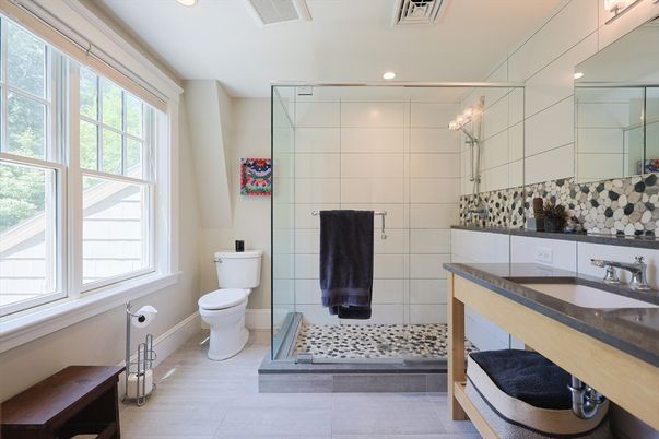 Bathroom, Interior, Recessed Lighting
