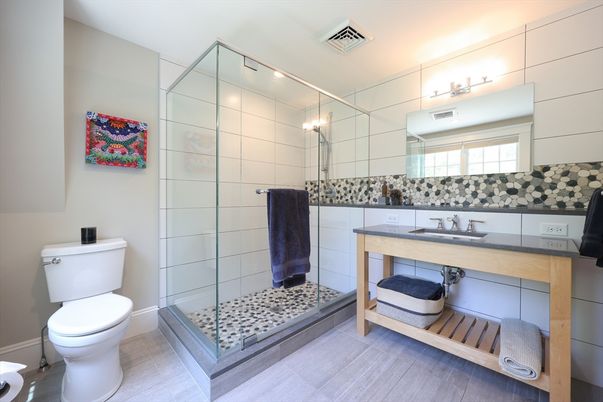 Bathroom, Glass Shower, Interior