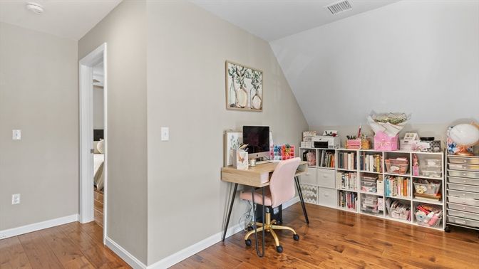 Home Office, Interior, Wood Texture Flooring