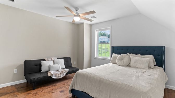 Bedroom, Interior, Wood Texture Flooring