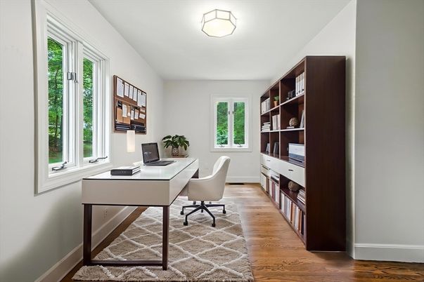 Home Office, Interior, Wood Texture Flooring