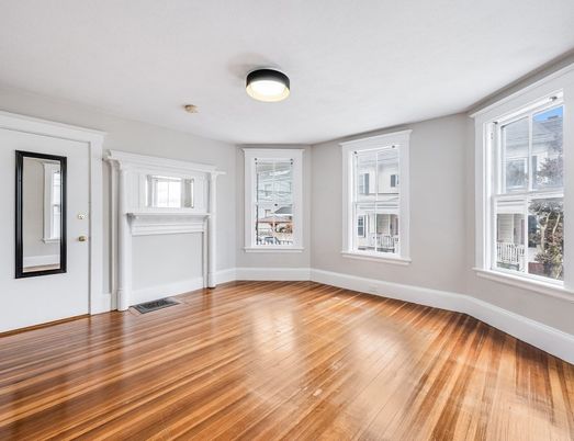 Empty room, Interior, Wood Texture Flooring