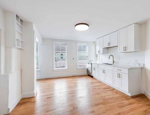 Interior, Kitchen, Wood Texture Flooring