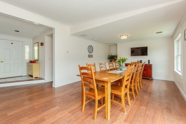 Dining room, Interior, Wood Texture Flooring
