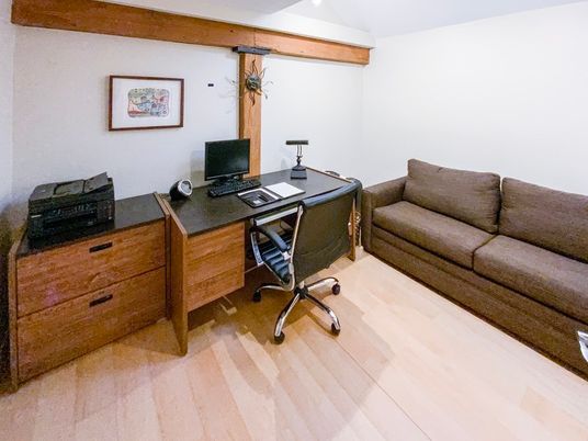 Home Office, Interior, Wooden Beams, Wood Texture Flooring