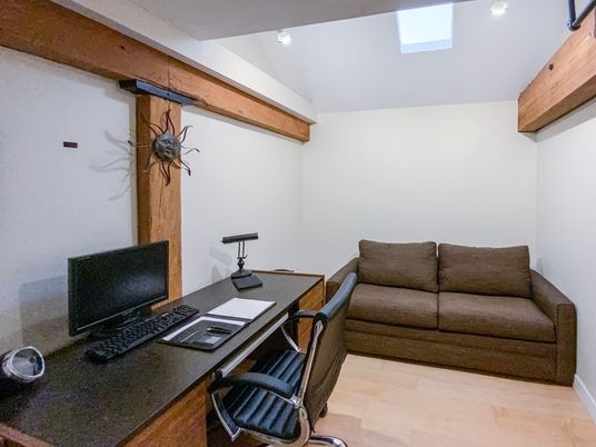 Home Office, Interior, Recessed Lighting