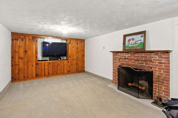 Empty room, Fireplace, Interior, Wooden Walls