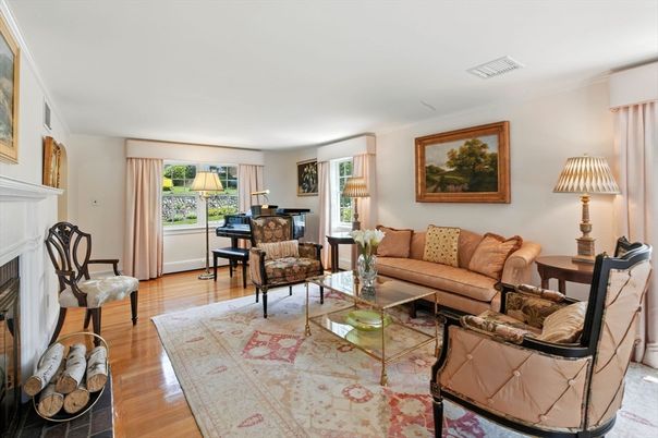 Fireplace, Interior, Living room, Piano, Wood Texture Flooring