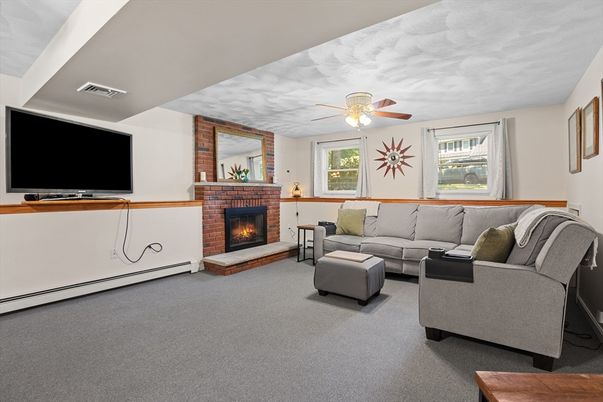 Fireplace, Interior, Living room, Stone Walls