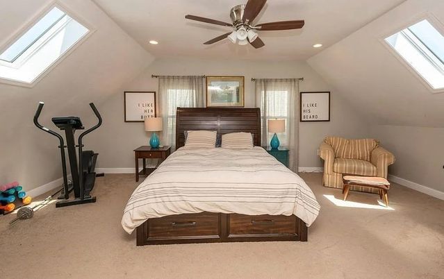 Bedroom, Fitness Equipment, Interior, Recessed Lighting