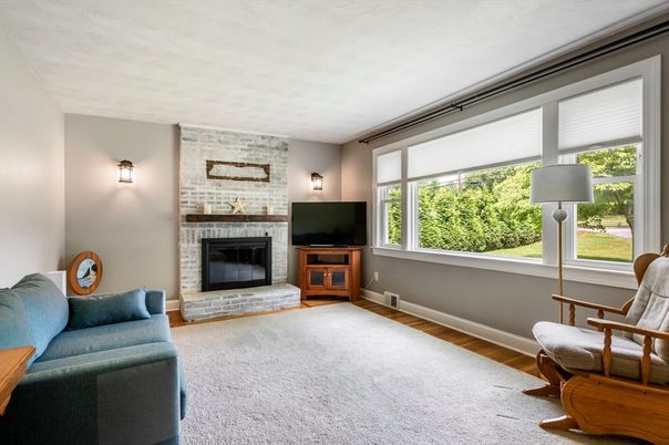 Fireplace, Interior, Stone Walls, Wood Texture Flooring