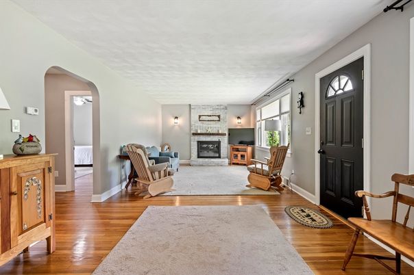 Fireplace, Interior, Living room, Wood Texture Flooring