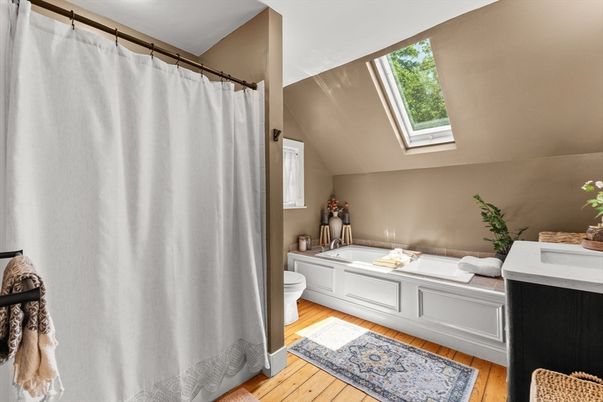 Bathroom, Interior, Wood Texture Flooring