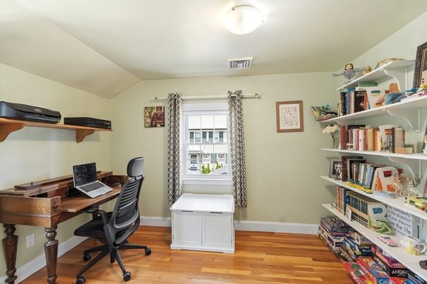 Home Office, Interior, Wood Texture Flooring