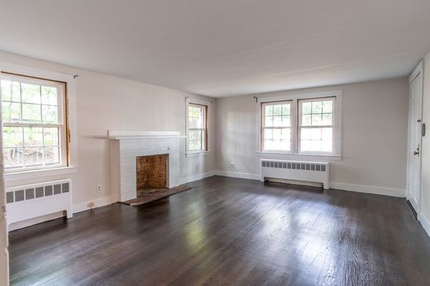 Empty room, Fireplace, Interior, Wood Texture Flooring