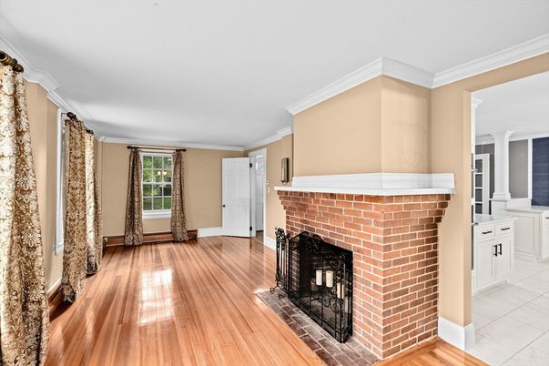 Fireplace, Interior, Wood Texture Flooring