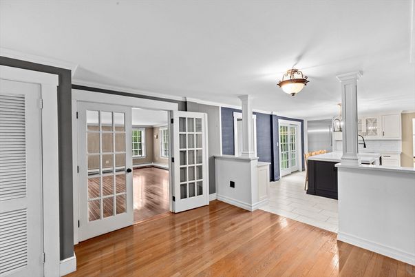 Empty room, Interior, Kitchen, Wood Texture Flooring
