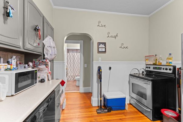 Interior, Kitchen, Wood Texture Flooring