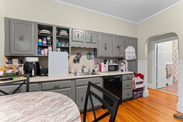 Interior, Kitchen, Wood Texture Flooring
