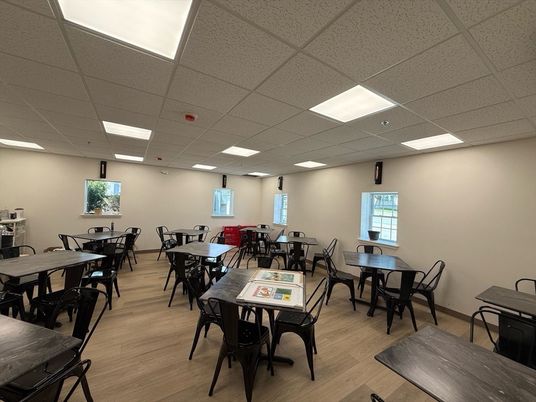 Dining room, Interior, Recessed Lighting