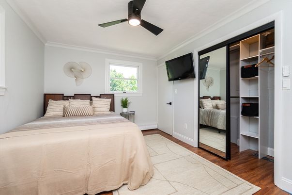 Bedroom, Interior, Wood Texture Flooring