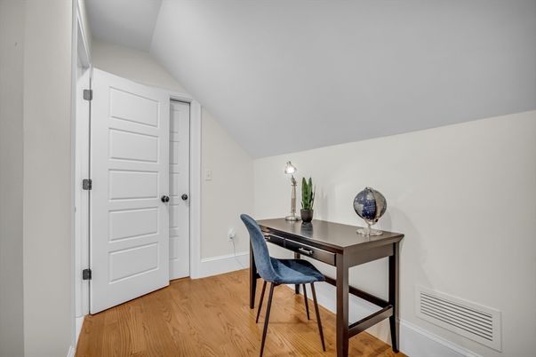 Home Office, Interior, Wood Texture Flooring