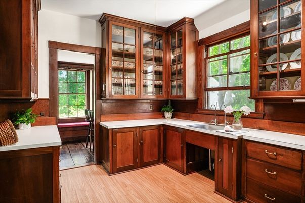 Interior, Kitchen, Wood Texture Flooring