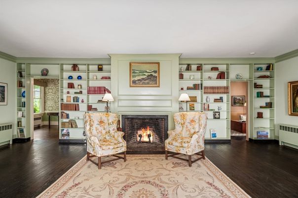 Fireplace, Interior, Wood Texture Flooring