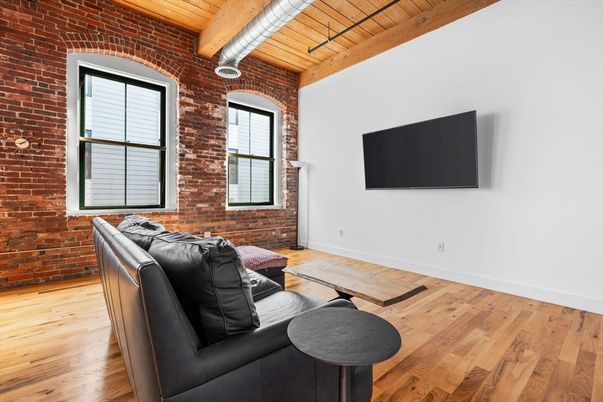 Interior, Living room, Stone Walls, Wooden Beams, Wooden Ceilings, Wood Texture Flooring